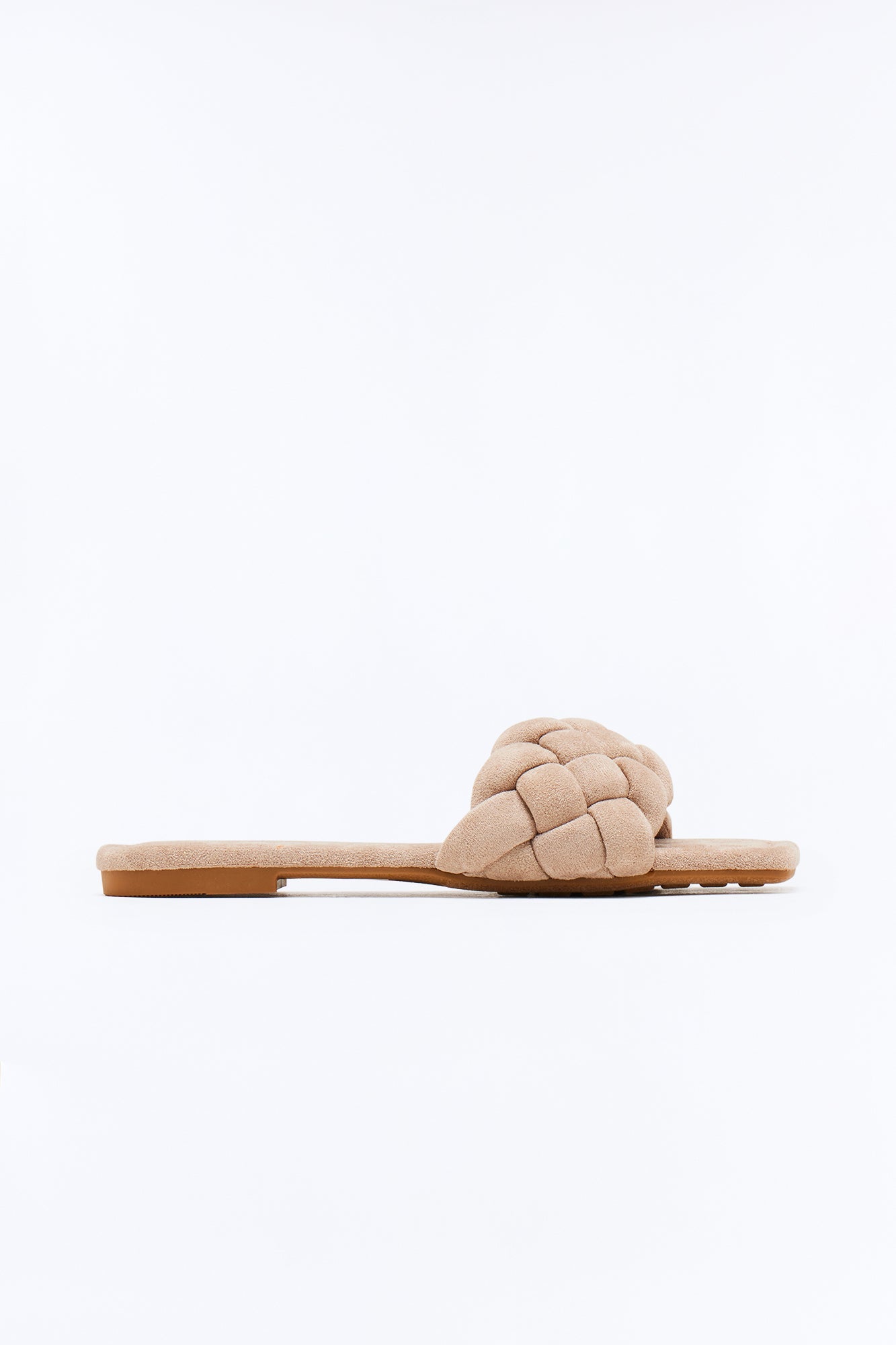 Sandalias sin cordones trenzadas - Gris topo