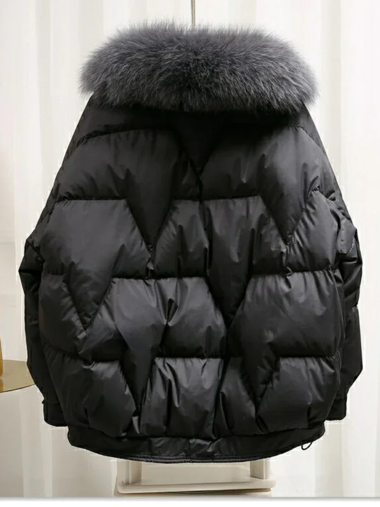 Abrigo negro con pelaje