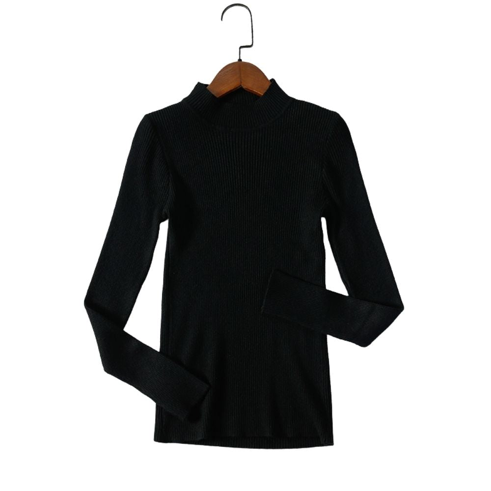 Jersey de cuello alto de punto