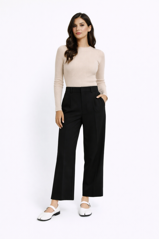 Zapatos planos con punta