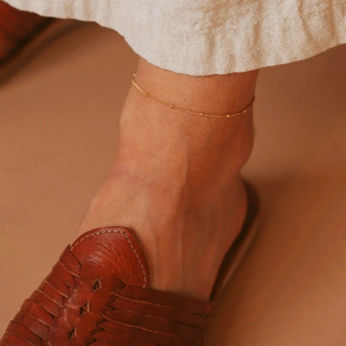 Cadena de tobillo de acero inoxidable