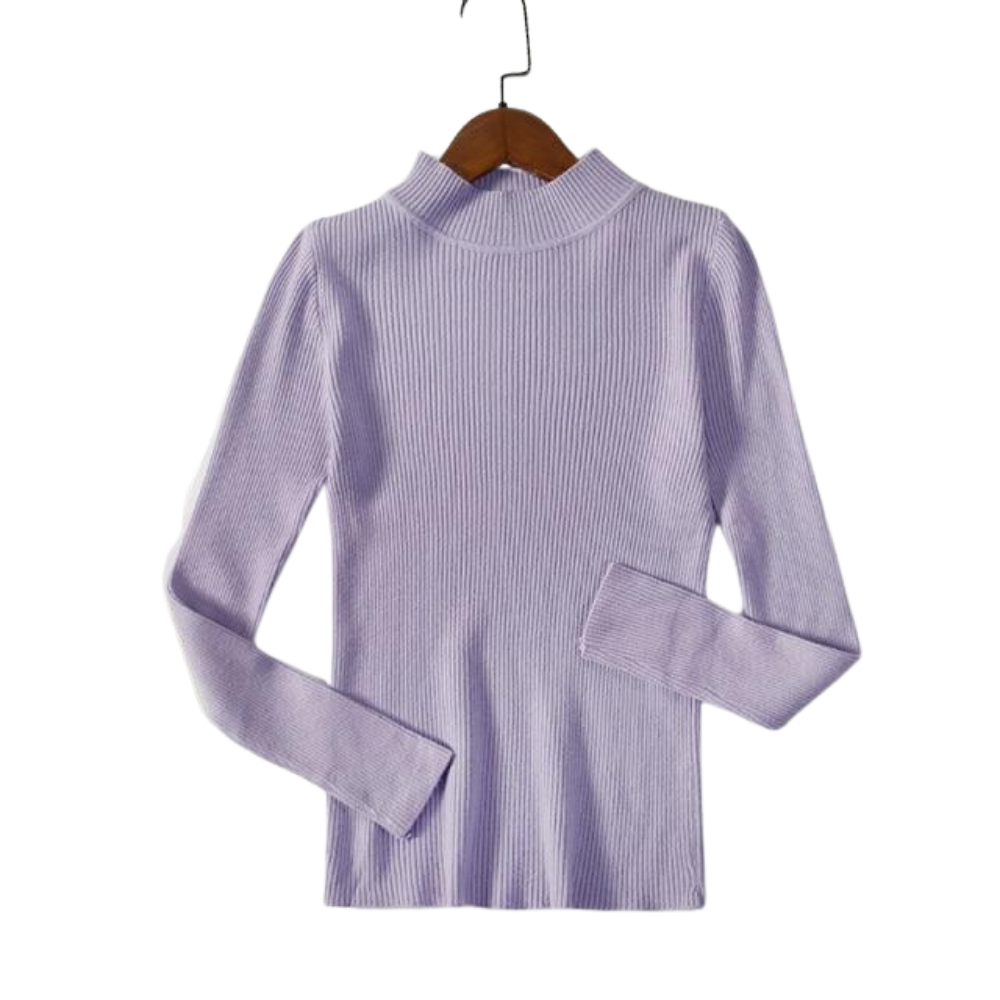 Jersey de cuello alto de punto